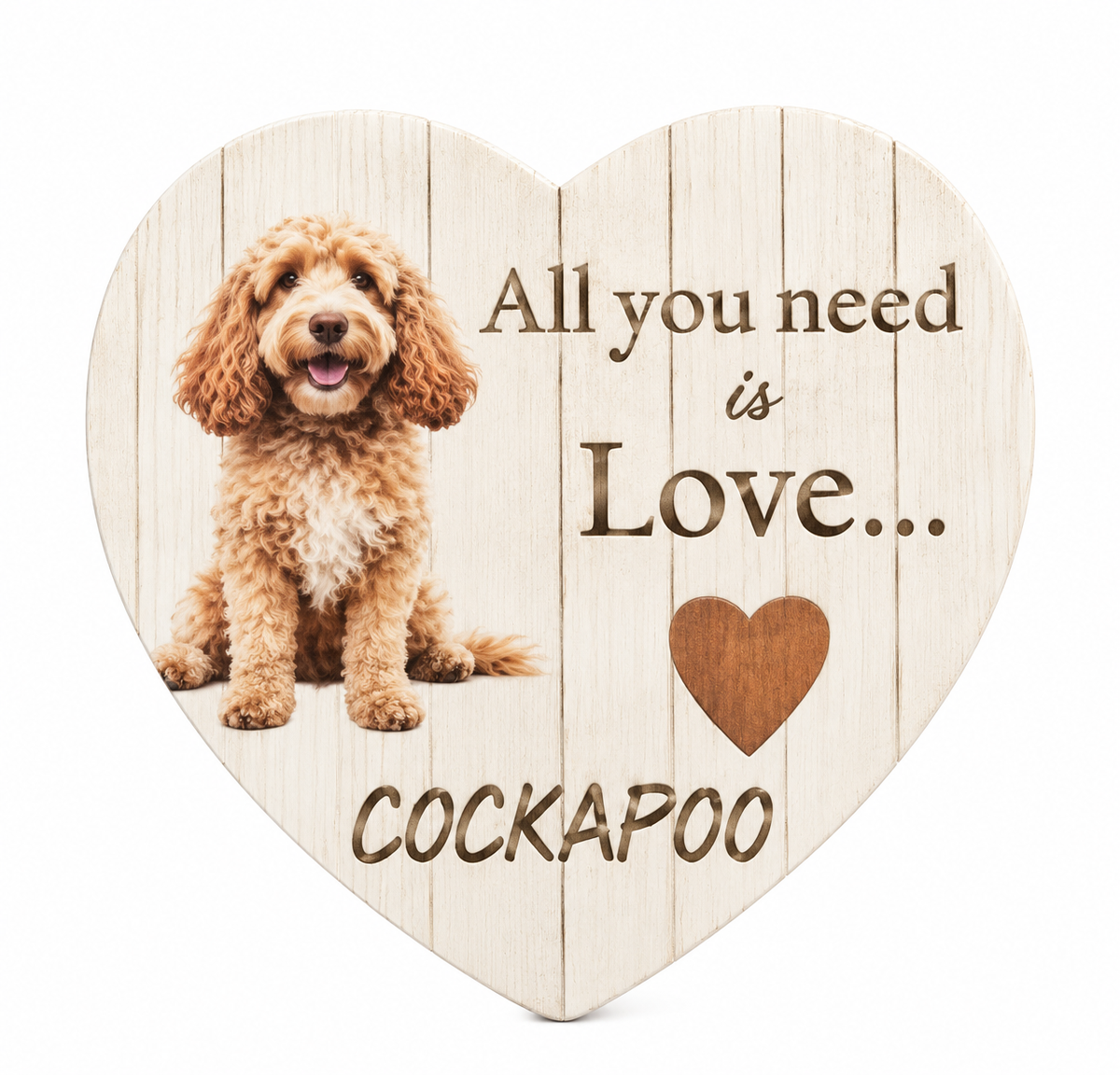 🐾 Dog Breed Heart Coaster